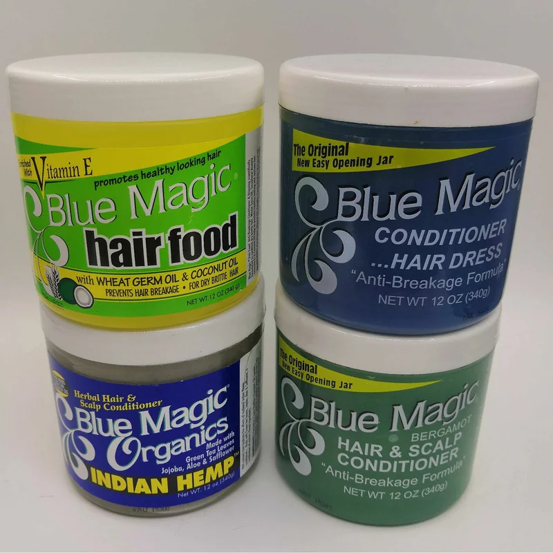 1PC Blue Magic Hair Styling Waxes & Cream& Scalp conditioner Styling Cream Hair Styling Putties /340g