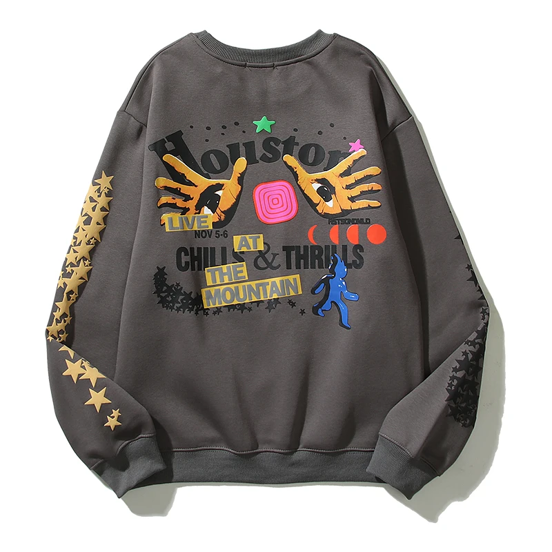 

Мужская Флисовая Толстовка с капюшоном и круглым вырезом, в стиле ретро