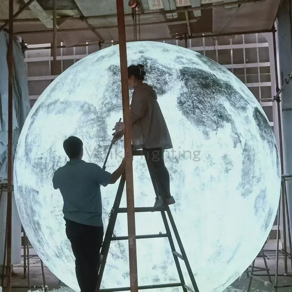 3d напольный лунный светильник большой супер уличный потолочный дизайнерская