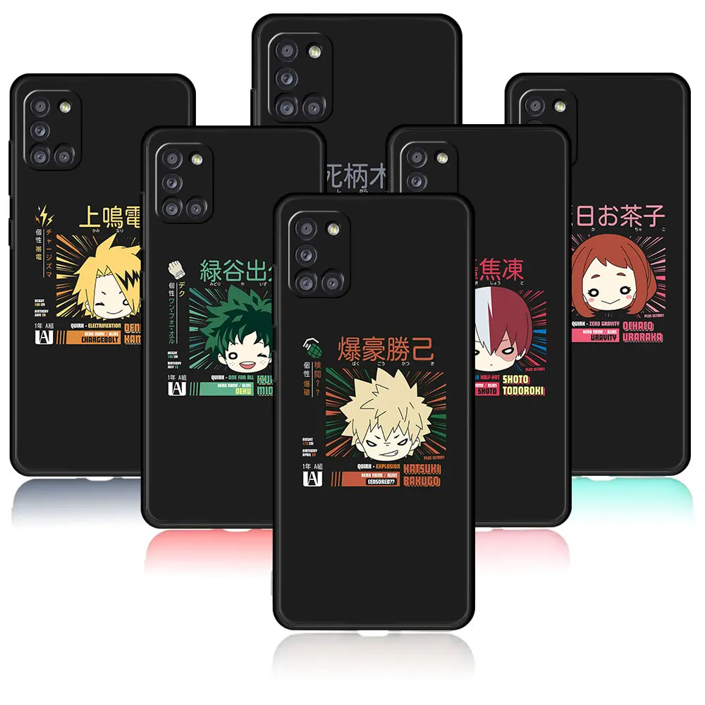 

Cell Celular Case My Hero Academia characters For Samsung A32 4G A72 A02s A21s A12 A41 A52 A71 A31 A51 A22 A03s A52s 5G A13