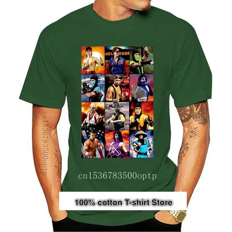 

Camiseta de moda para hombre, camisa de Mortal Kombat Ii Kombatants, de verano, nueva, 2021
