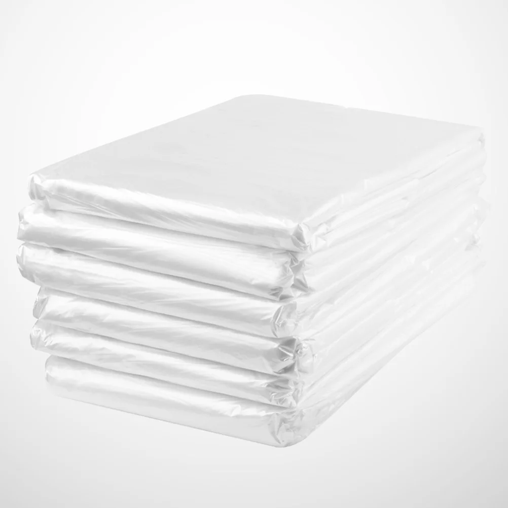 

50pcs Trash Bags Large Clear Garbage Bags Wastebasket Bedside Commode Bin Liners Bag for Bathroom Bedroom Office Plastic