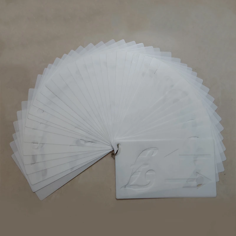 40 шт. многоразовые трафареты букв цифры рукоделие Алфавит ранняя картина на