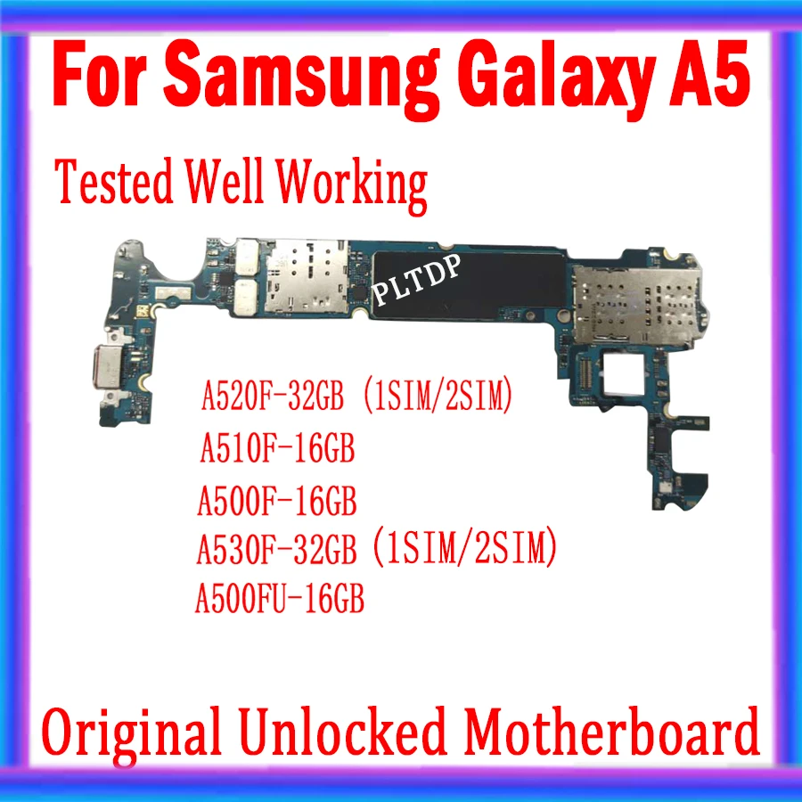 Без идентификационной учетной записи для Samsung Galaxy A5 A510F A520F A500FU A530F оригинальная