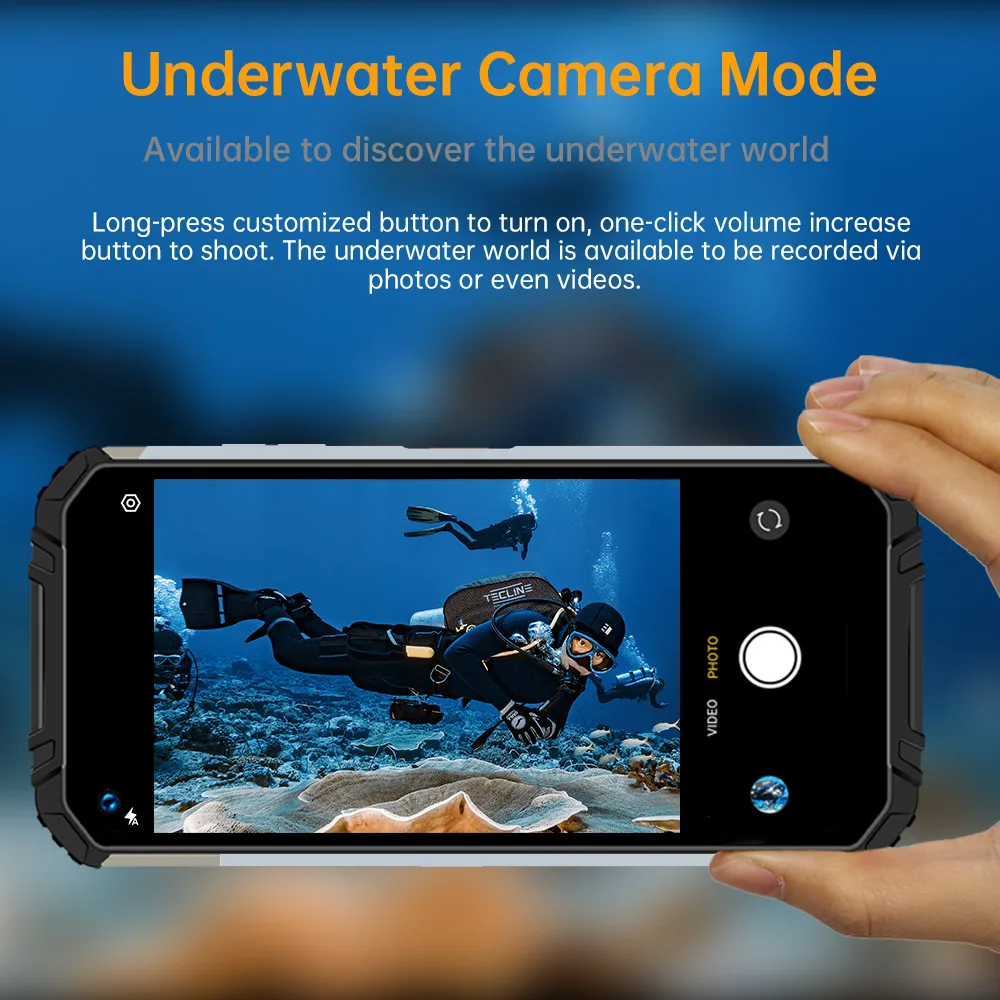 Oukitel WP16 Rugged Smartphone Android 11 NFC 8GB 128GB Mobile Phone Helio P60 10600mAh Octa Core 20MP Camera CellPhone