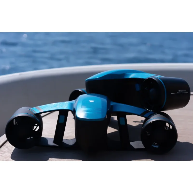 Фото Электрический подводный скутер CAMORO Robosea Seaflyer 1.0 для дайвинга и снорклинга, ручное подводное оборудование с пропеллером №2