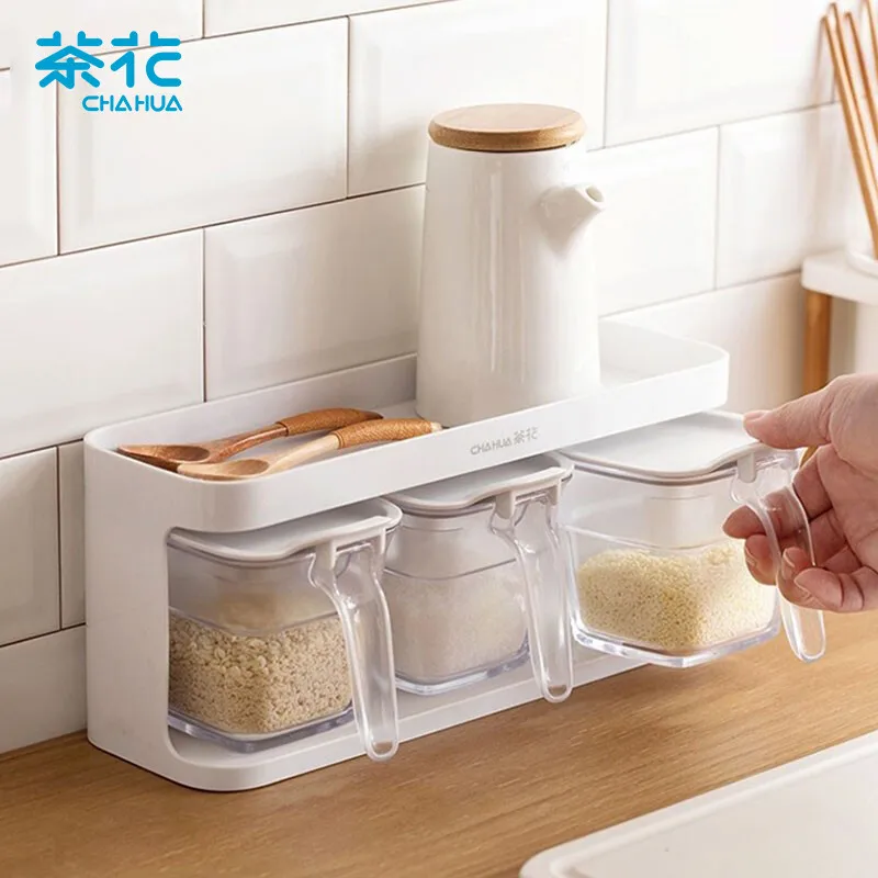 

CHAHUA Seasoning Can Storage Rack - The Ultimate Solution for Organizing Your Seasoning Box and Bottle CollectionAre you tired