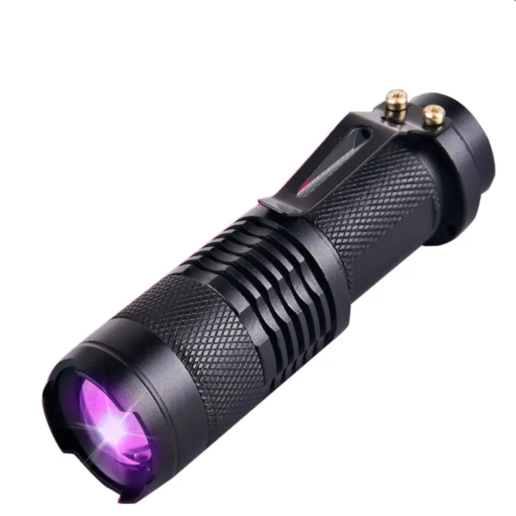 

Mini UV LED Flashlight Torch Light Waterproof Aluminum Lamp Outdoor Portable Tactical Lighting Tool UV Lamp