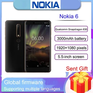 nokia 6 smartphone celular snapdragon 430 nfc mobile phone android 7 0 octa core 5 5 16 0 mp fingerprint free global shipping