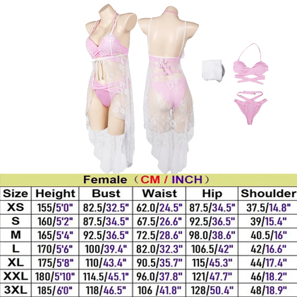 Пляжный Купальник Aerith фантазийный костюм для косплея gainsfun FF7 фантастические