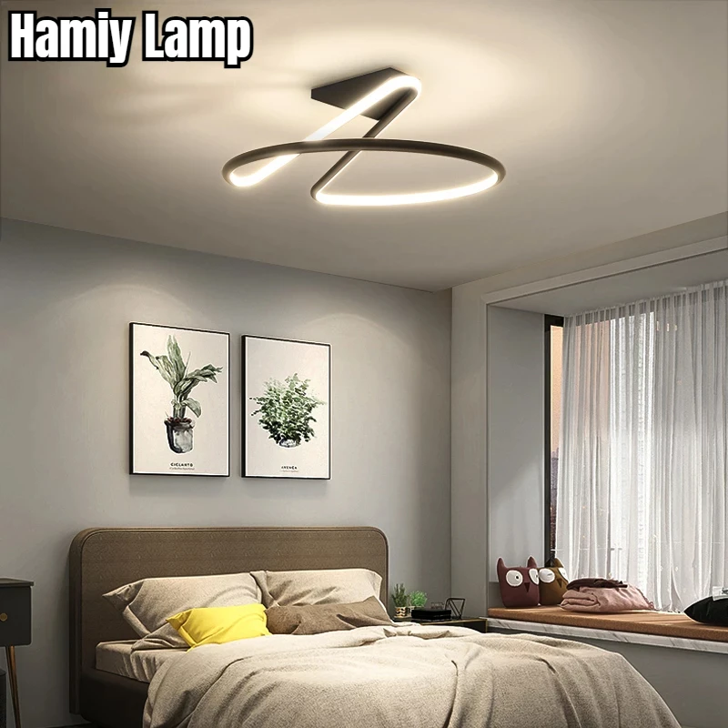 

Ceiling Light Simple Modern Bedroom Atmosphere Duplex Villa Hall Nordic Lamps Minimalist Living Room Lamp Room Ceiling Lights