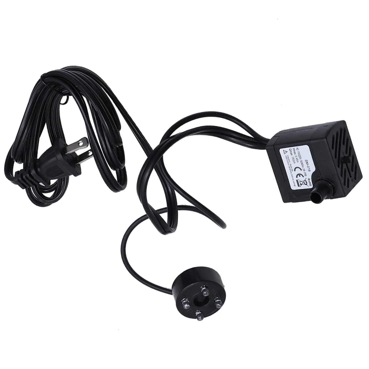 

Aquarium Fish Tank Submersible Water Pump with Light Decor US Plug