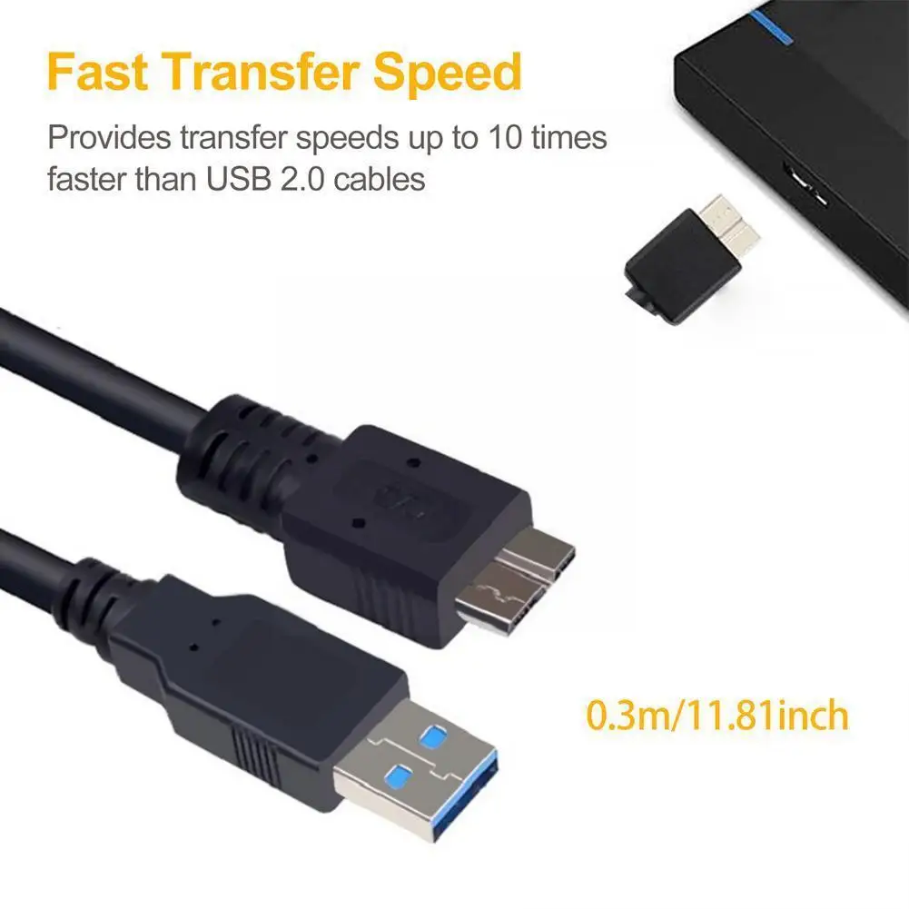 Кабель USB 3,0, зарядное устройство 5Gbp/s, высокоскоростной кабель для передачи данных 3,0, Эластичные материалы для телефона, прочная передача USB, ПВХ кабель для ноутбука Co B8F6