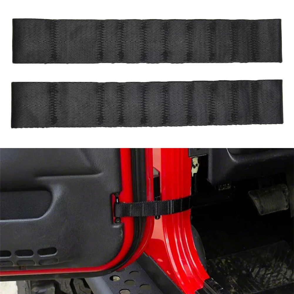 

For Jeep Door Check Straps High-quality Nylon Interior Accessories Muti Holes Car Truck Simple To Install Brand New