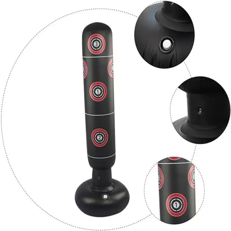 Надувной боксерский мешок из ПВХ для взрослых и детей стакан тренировок снятие