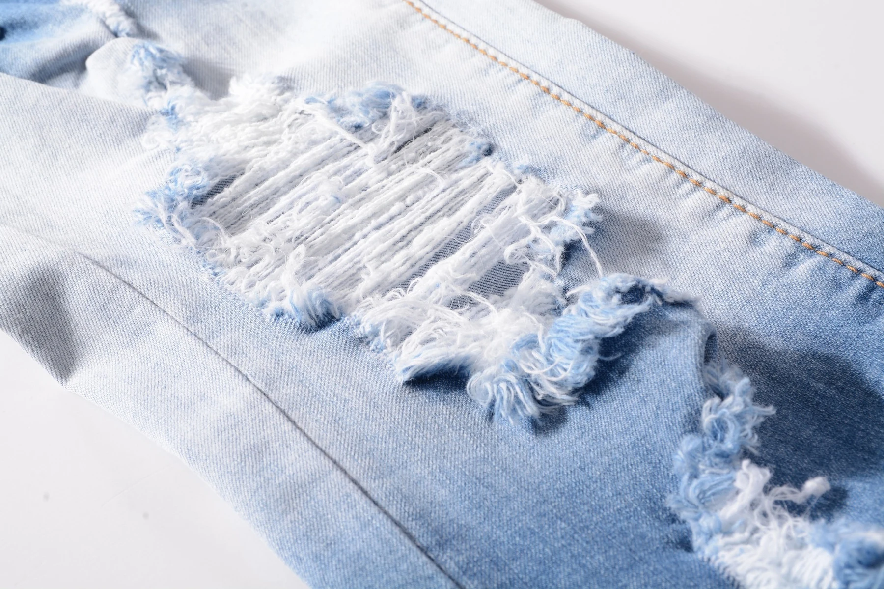 Модные брендовые уличные трендовые мужские модные светло-голубые Эластичные