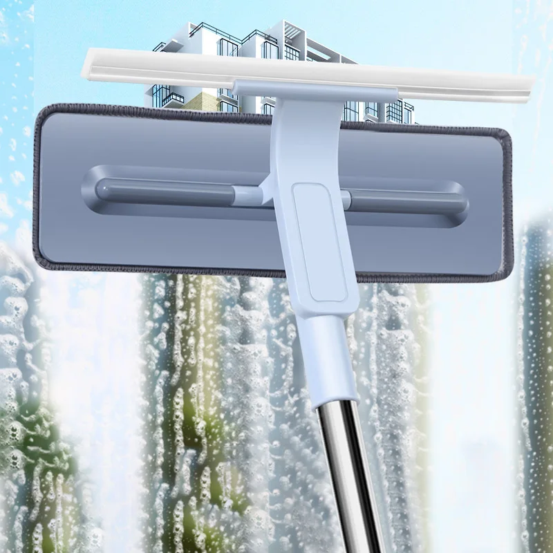 

Telescopic Rod Window Cleaner Long Handle Cleaning Brush Mop For Washing Windows Bendable Glass Wiper Home Cleaning Tools