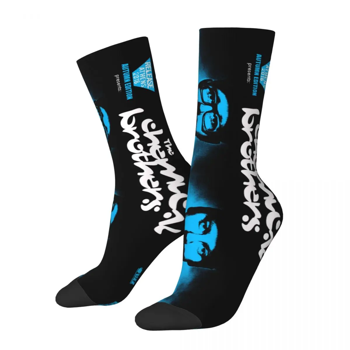 

The Chemical Brothers Attention Greece Color contrast socks Elastic Socks Nerdy Classic R312 Stocking