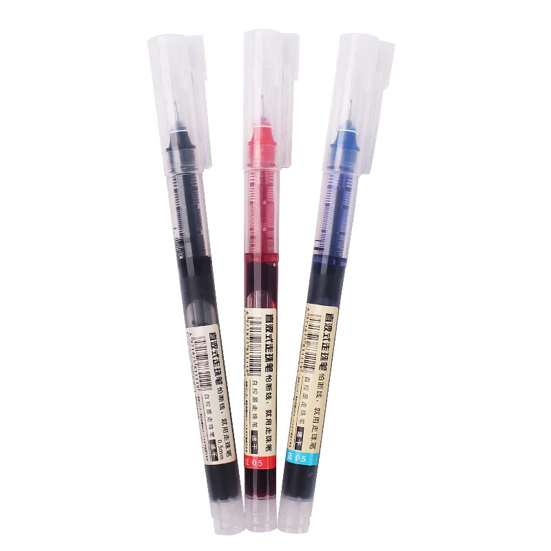 

1 Pcs Liquid Ball-point Pen Black Water Pen Office Signature Pen Student Test Special Gel Pen Stationery Office & School Pen