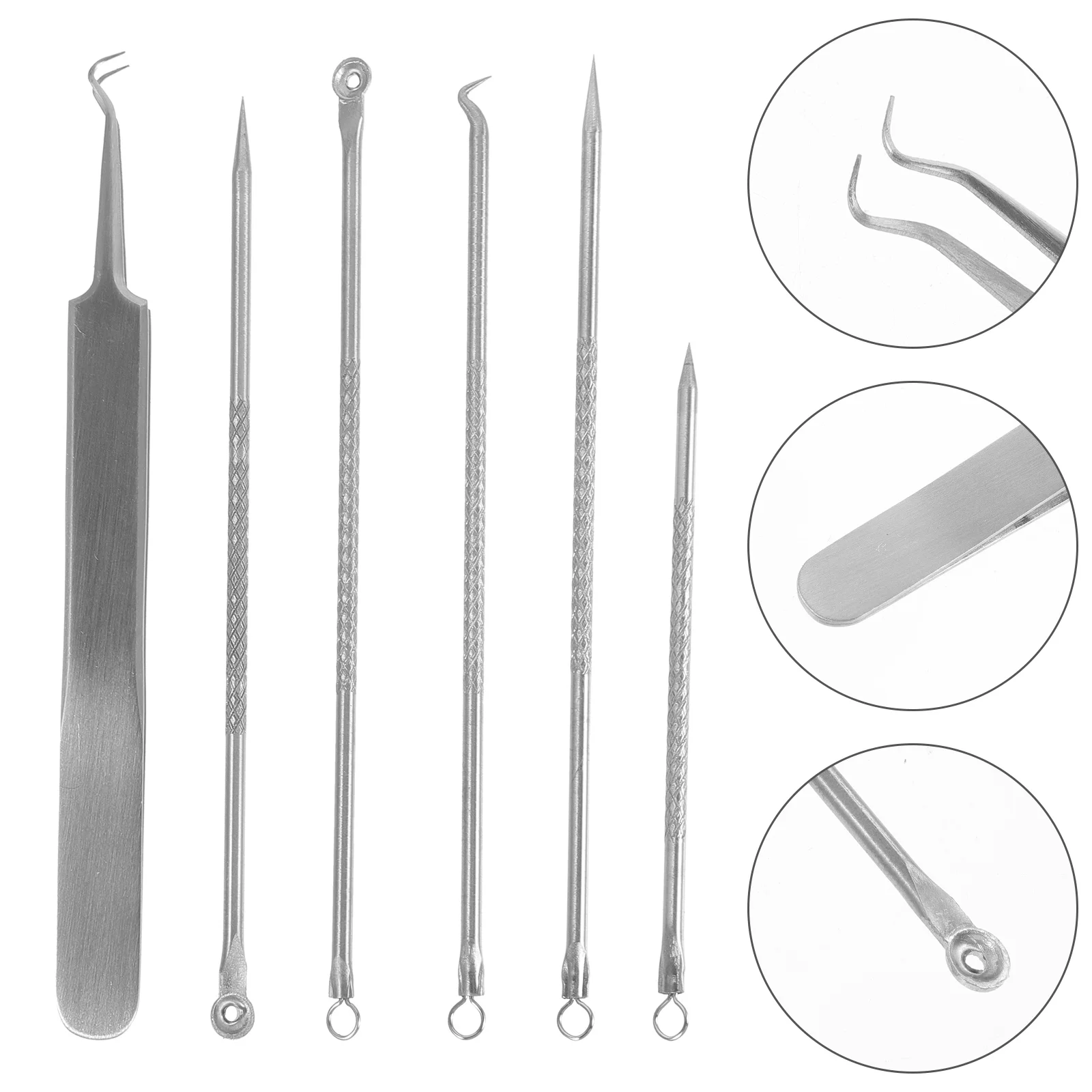 

Acne Accessory Blackhead Portable Blackheads Remover Tools Stainless Steel Wear-resistant Daily Use Needle Needles Household
