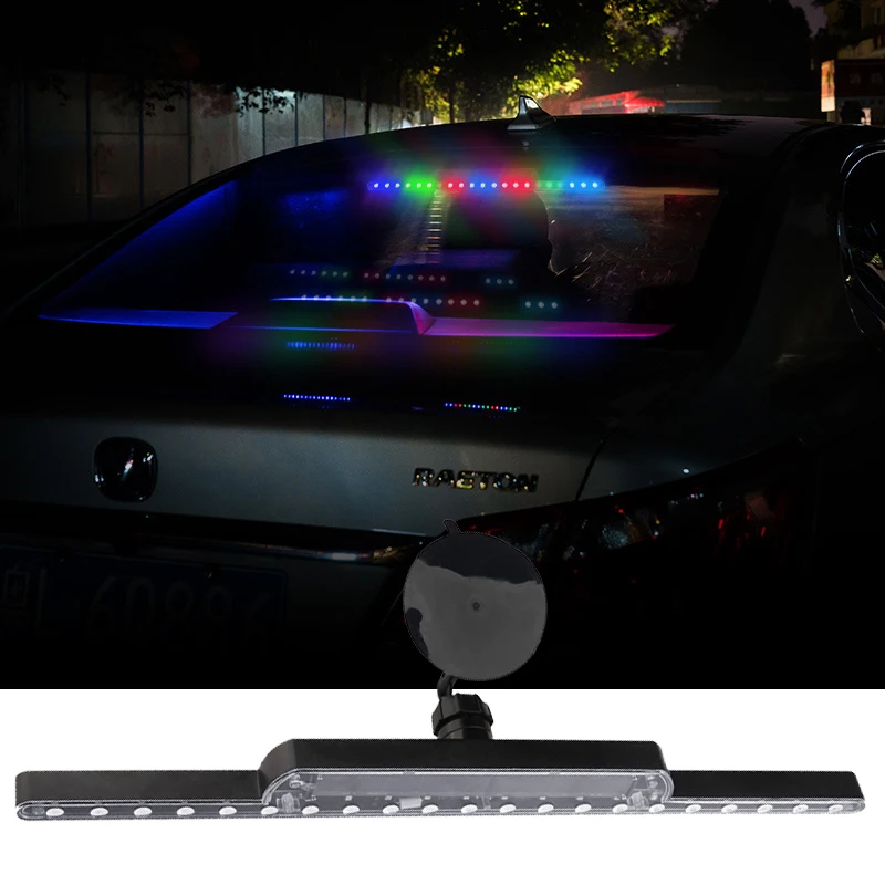 

Solar Charged Wireless RGB LED Bar Car Styling Anti Tail for Ford Windstar Freestar Aerostar Transit F-150 F-250 F-350 Taurus