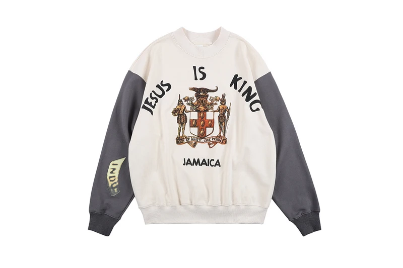 

2021 Top Quality Jesus Is King Sweatshirt Men Women Couple 100% Cotton Hoodie High Street Hip Hop Casual Oversize Sweater