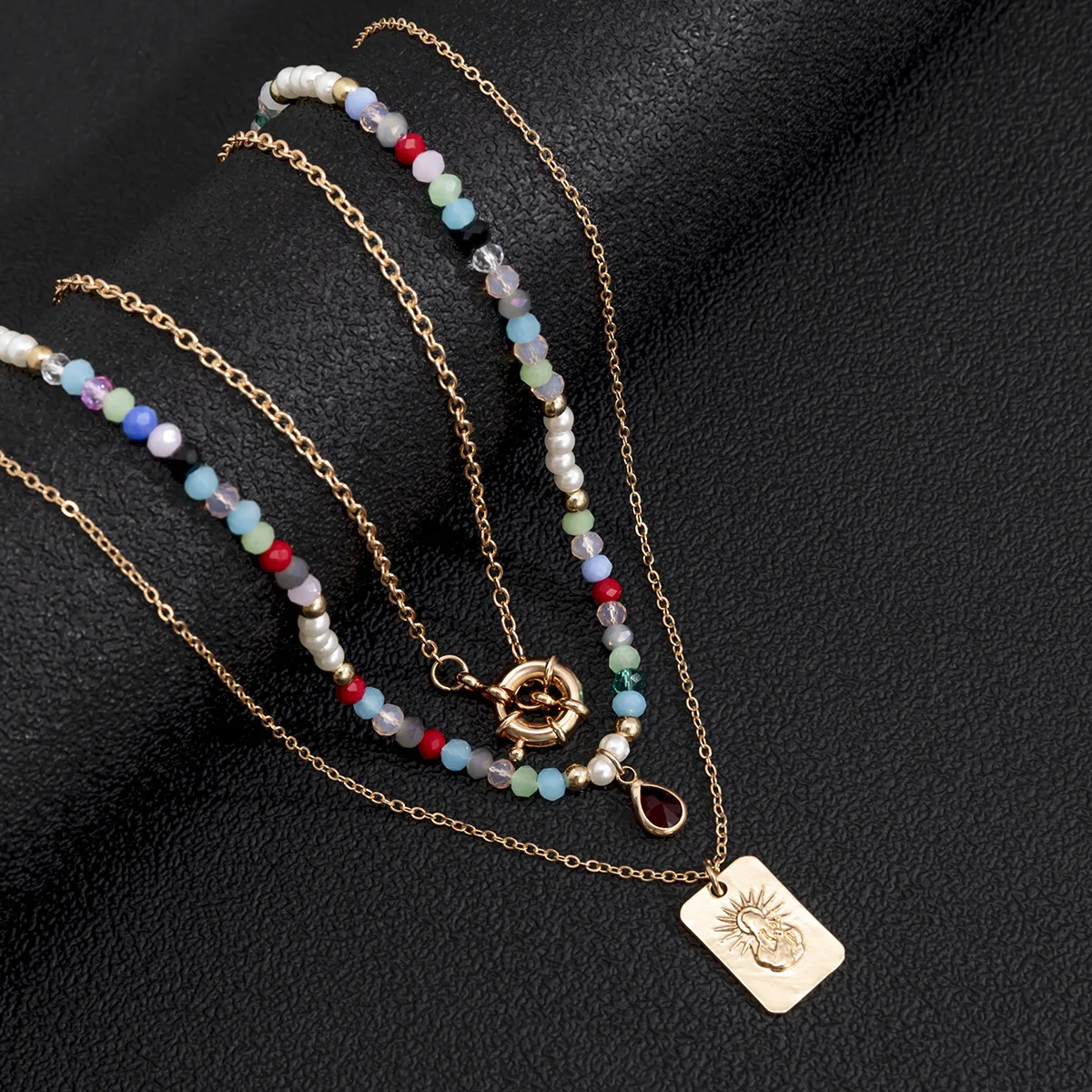 

Turkish Jewelry Ethnic Spiritual Necklace Women Multilayer Pearl Chains Necklaces For Women Spiritual Products