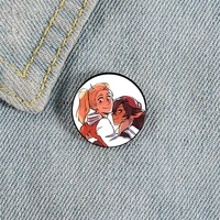 jackets cartoon printed pin custom funny brooches shirt lapel bag cute badge cartoon cute jewelry gift for lover girl friends