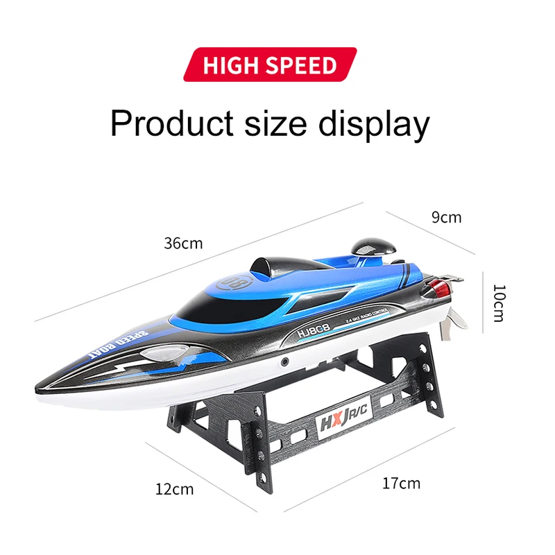 HJ808 RC Boat 2.4Ghz 25km/h High-Speed Remote Control Racing Ship Water Speed Boat Children Model Toy enlarge