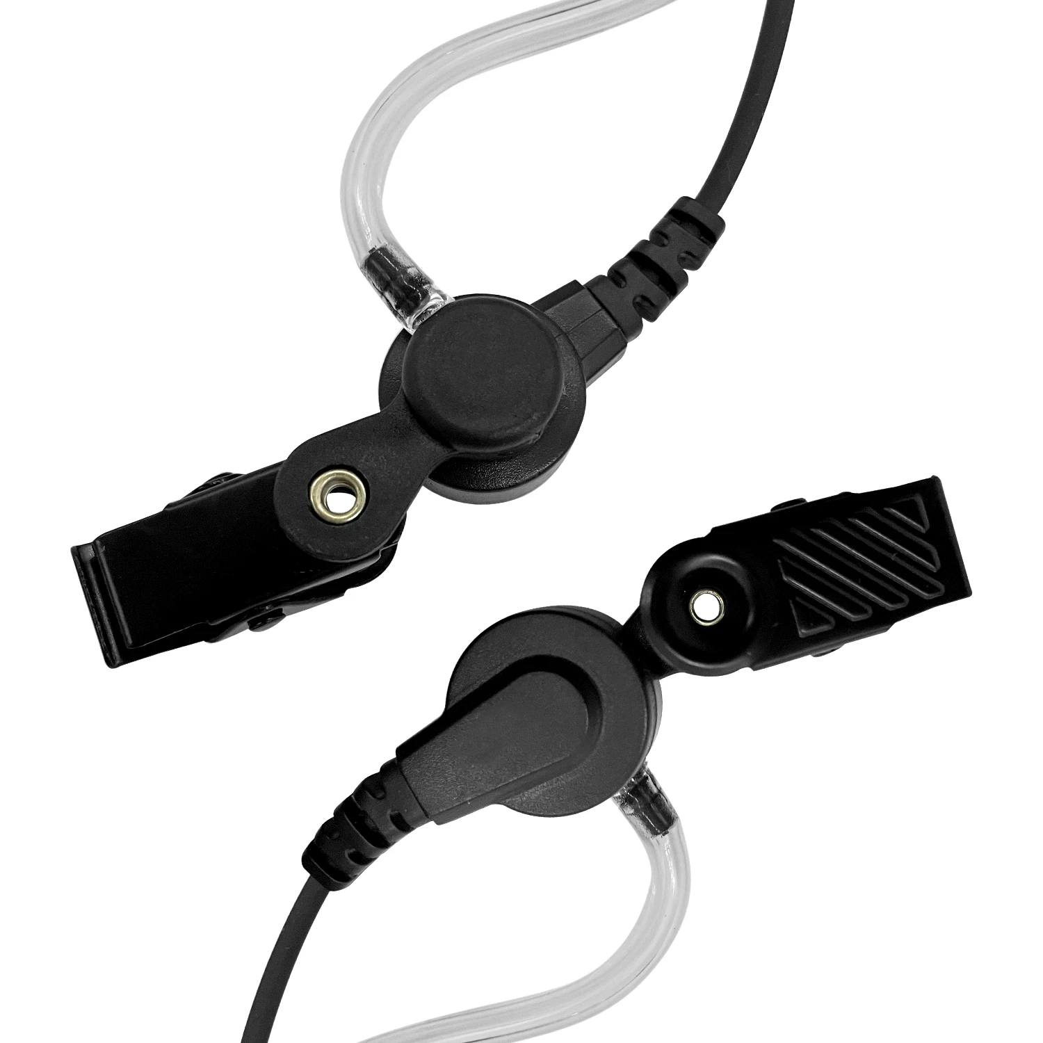 clear air tube ear piece 3.5mm earpiece headphone ptt surveillance mic earphone acoustic intercom system headset for motorola cp