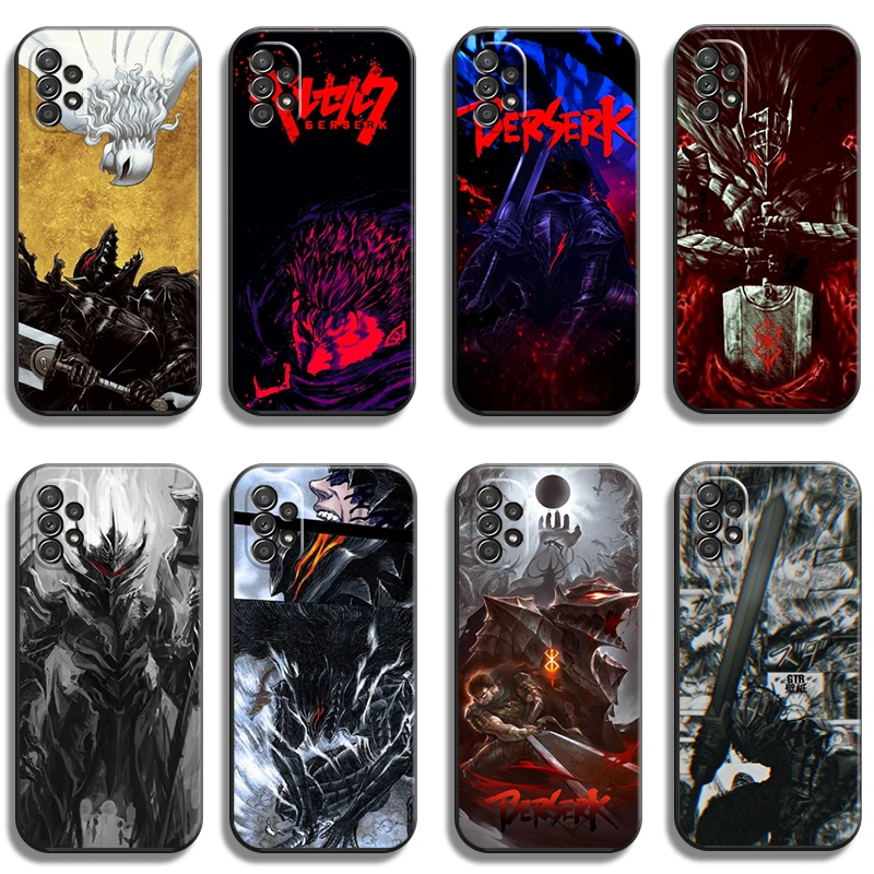 

Berserk Japanese Anime Phone Cases For Samsung Galaxy A51 4G A51 5G A71 4G A71 5G A52 4G A52 5G A72 4G A72 5G Soft TPU