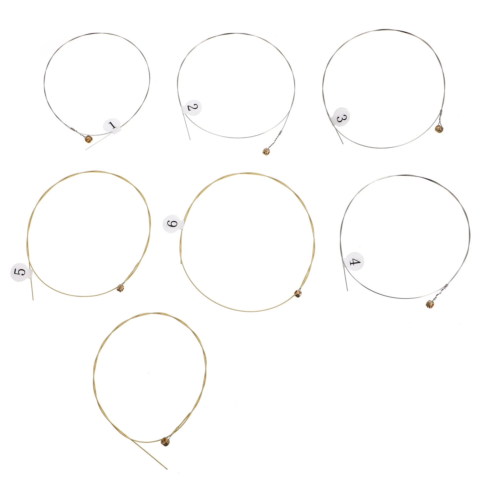 

7 Pcs String Guitar Parts Metal Lyre Gauge Kit Strings P_b08jbj9pfh