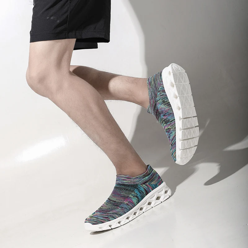 Hot Sale Summer New Ultralight Soft Comfortable Casual Shoes Couple Slip on Fitness Unisex Trainers Free Shipping Size 36-46