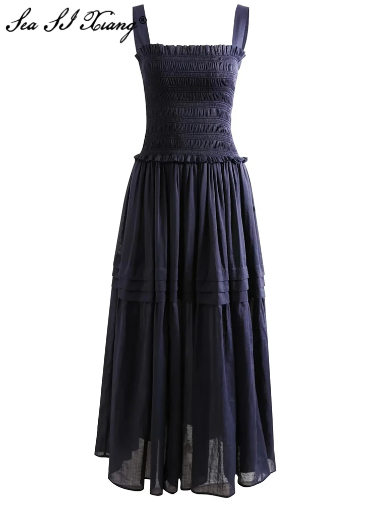 

Женское платье на бретелях-спагетти, с открытой спиной