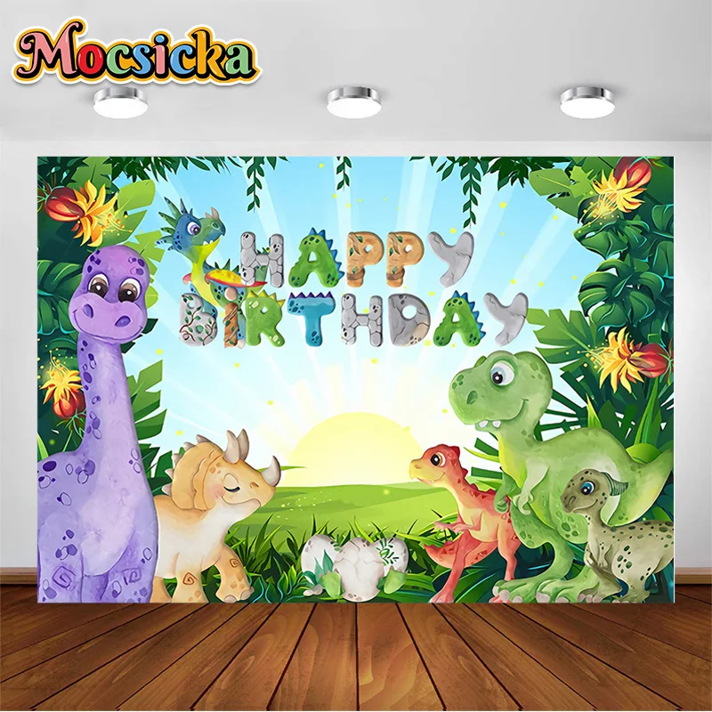 

Тема динозавра день рождения фон для детей день рождения детский душ фон баннер джунгли сафари десерт стол Декор реквизит