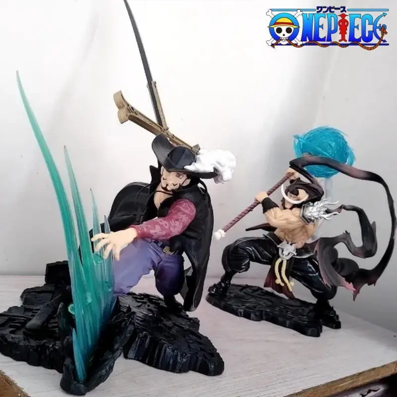 

2023 One Piece Anime Figure Dracule Mihawk The Strongest Swordsman Edward Newgate Statue Pvc Action Figure Collectible Model Toy