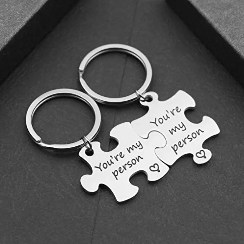 

Брелки из нержавеющей стали для пар You Are My Person