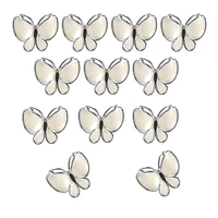 butterfly napkin rings set of 12silver napkin ring for new yeareasterchristmasholidayhoteldinner party and table