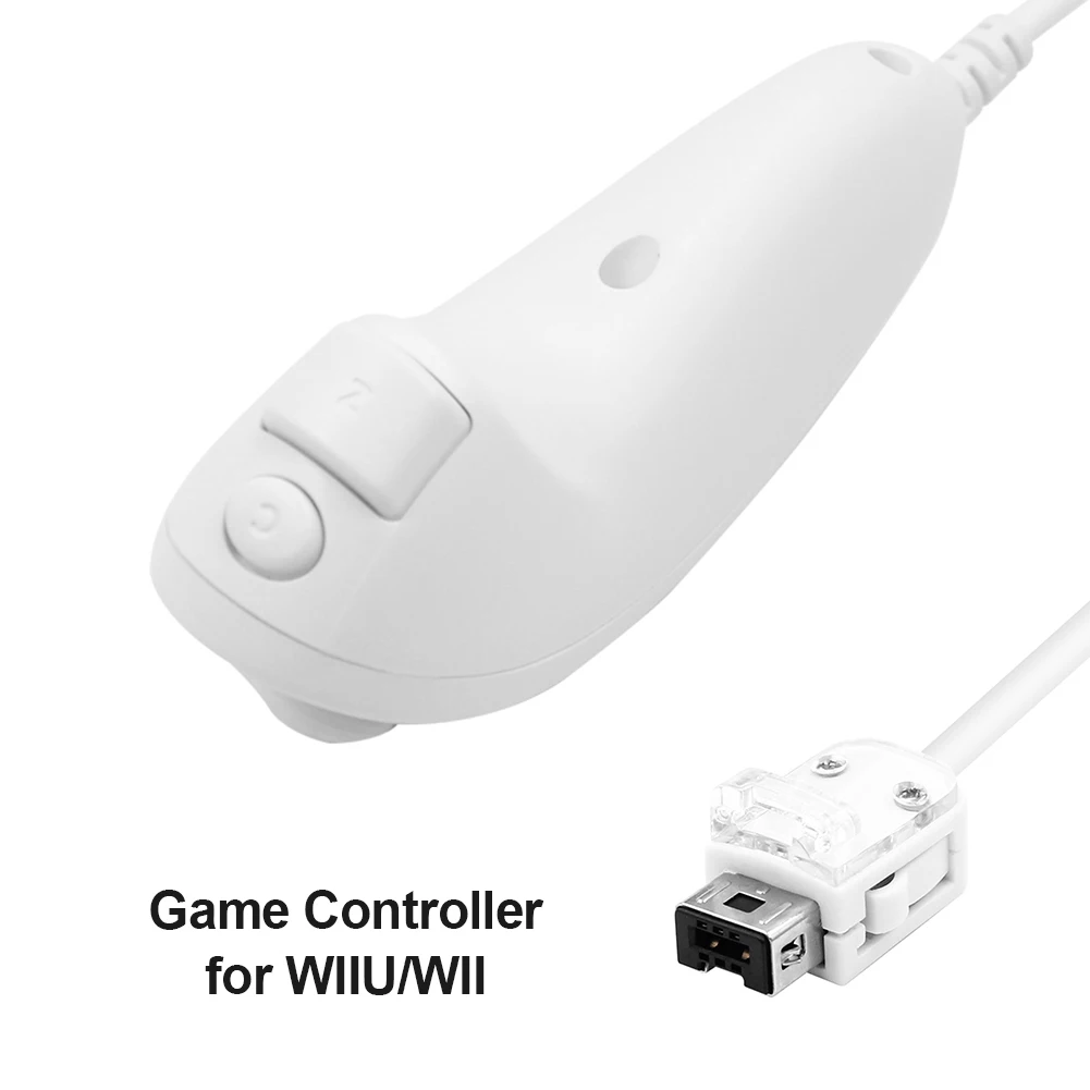 Игровой контроллер для Nintendo Wii нунчак ручной изогнутый игровой Wii/Wii U аксессуары