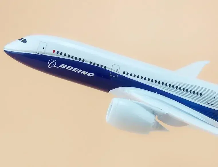 20 см прототип модели самолета Boeing B787-9 металлическая твердая модель для детей