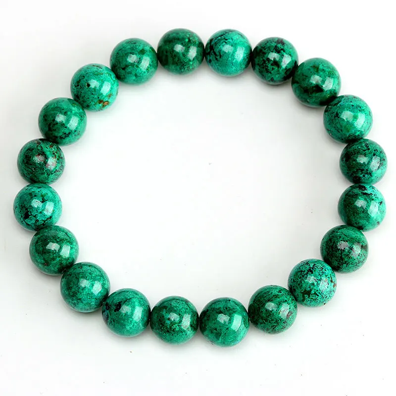 

Натуральный Синий азуритовый малахит, Энергетический Браслет, круглые бусины для женщин и мужчин, зеленый азуритовый браслет, 8 мм, 10 мм, 12 мм...