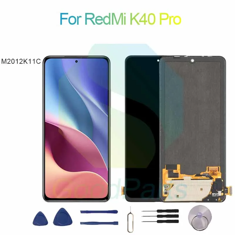 ЖК-дисплей для RedMi K40 Pro, экран 6,67 дюйма M2012K11C для RedMi K40 Pro, сменный сенсорный дигитайзер в сборе