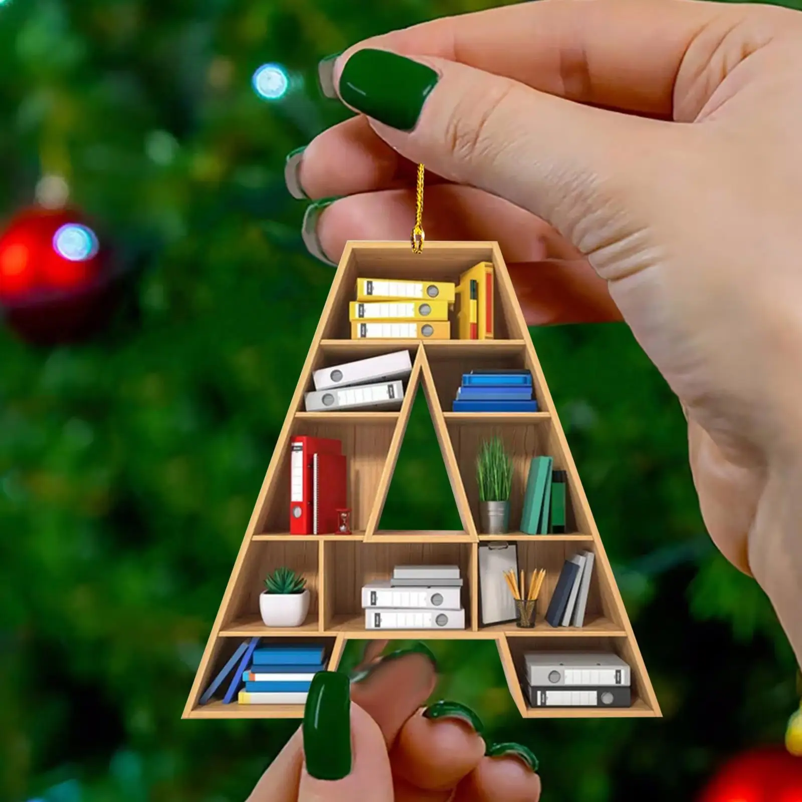 

Акриловый Алфавит с Лон «Книга», Рождественское украшение для елки S8A9