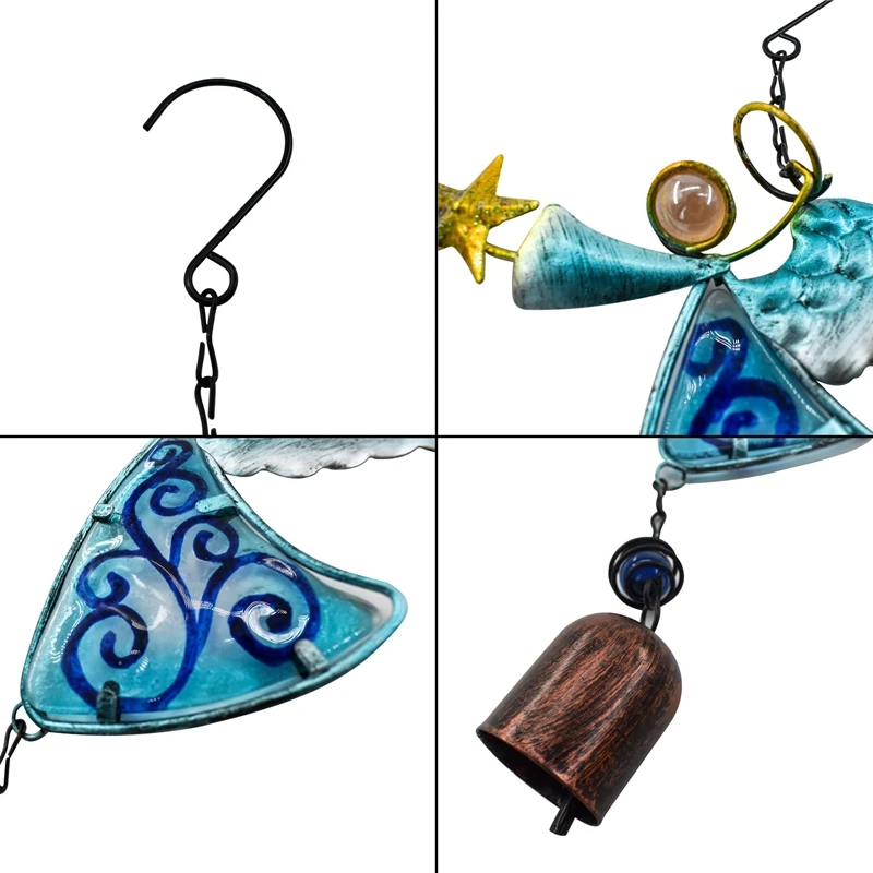 Металлический ангел колокольчик подвесное украшение орнамент колокольчики