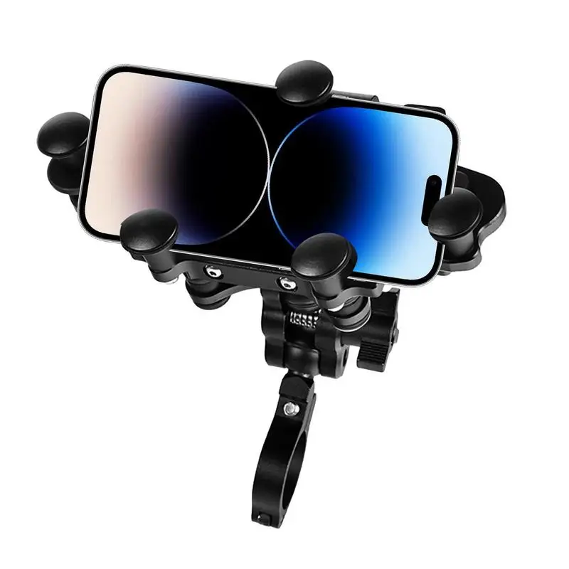 

Bicycle Phone Holder Adjustable Handlebar Of Motorcycle Phone Mount Quick Install Handlebar Clip For Bicycles Indoor Treadmills