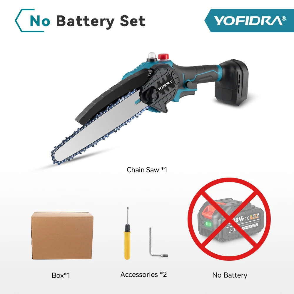 

Аккумуляторная электрическая пила Yofidra 8 дюймов 18В