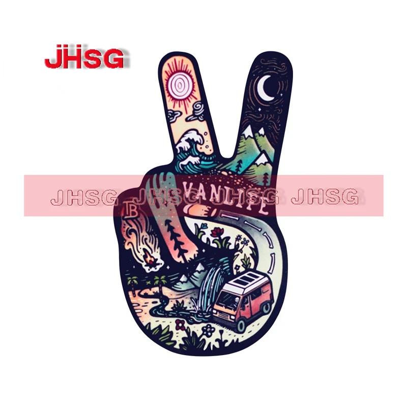 JHSG автомобильные наклейки от солнца для блокировки царапин ноутбука фургона