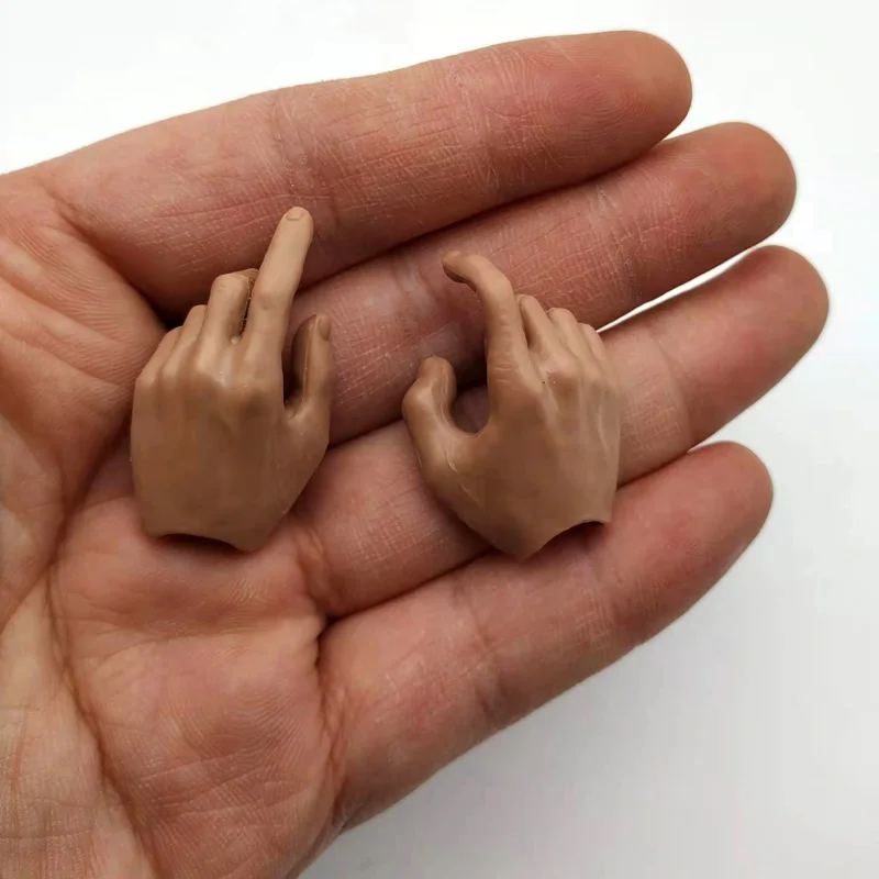 

WolrdBox 1/6 Scale Gun-toting Hand Figures Model Fit for 12in Action Figure Male Soldier Doll Accessory Toy 1Pair