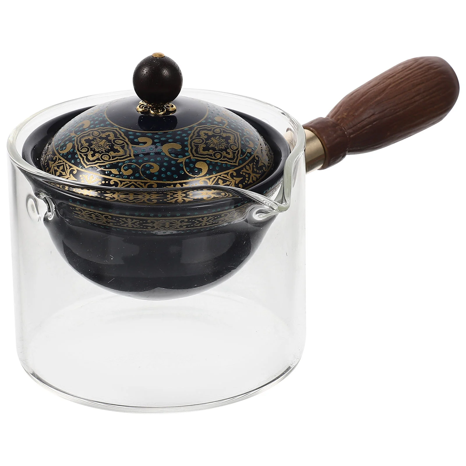 

Ceramic Teapot Exquisite Pattern Teapot Heat-resistant Side Handle Tea Ware