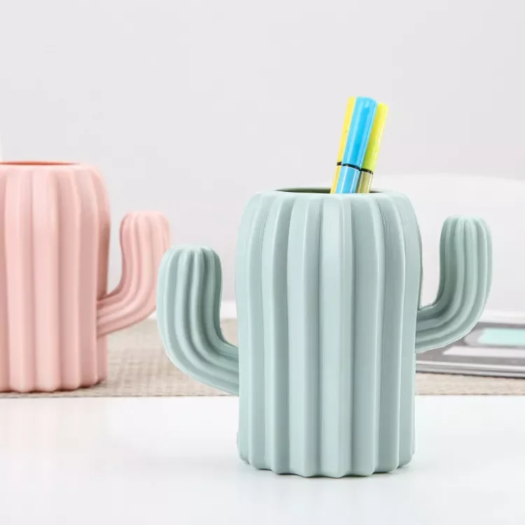 

Кактус, держатель для ручек, Канцелярский Настольный органайзер, настольный держатель для карандашей, коробка для хранения, контейнер для р...